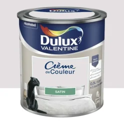 Peinture multi-supports Dulux Valentine Crème de Couleur Satin Gris tendance