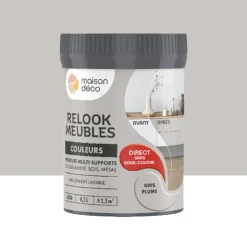 Peinture multi-supports Maison Déco Relook Meubles Les couleurs Satin Gris plume