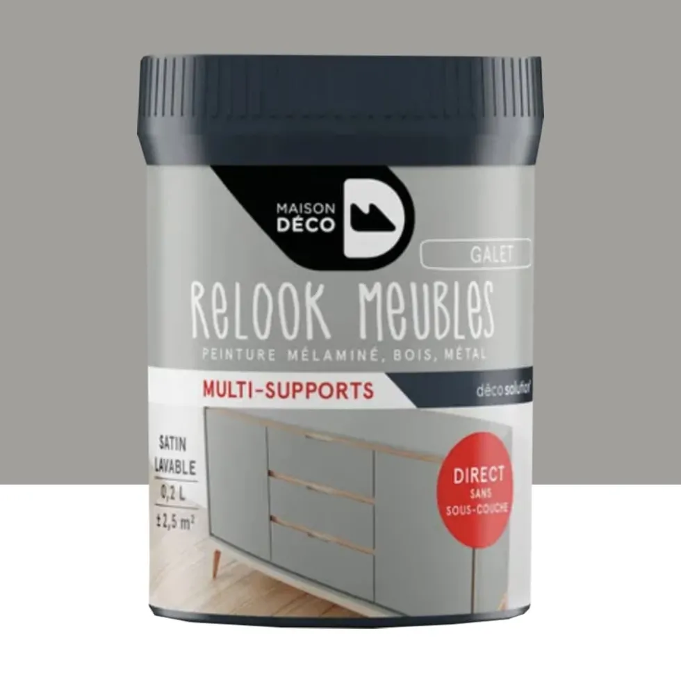 Peinture multi-supports Maison Déco Relook Meubles Satin Galet