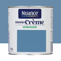 Peinture multi-supports NUANCE MonoCrème Satin Sacre bleu