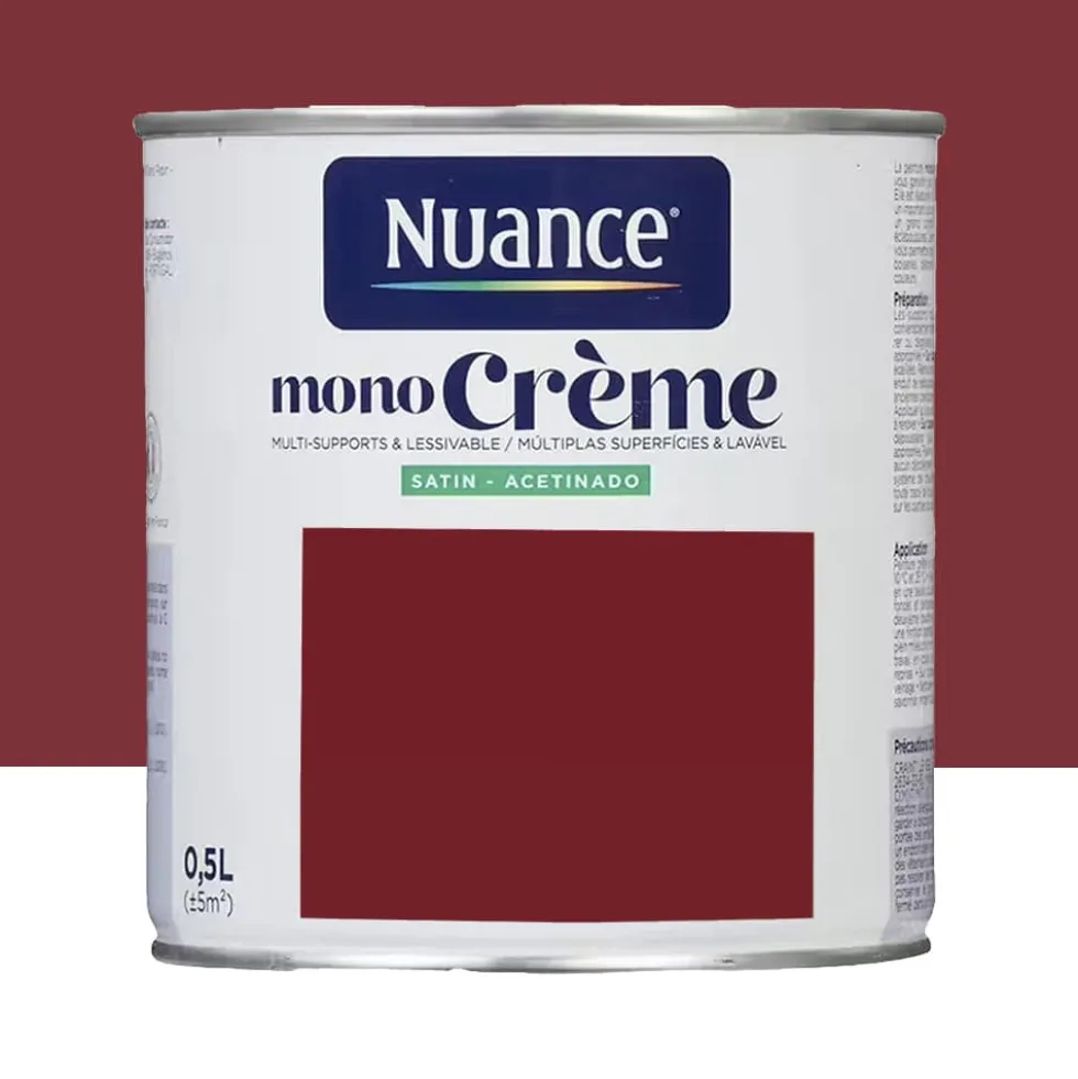 Peinture multi-supports NUANCE MonoCrème Satin Grand cru