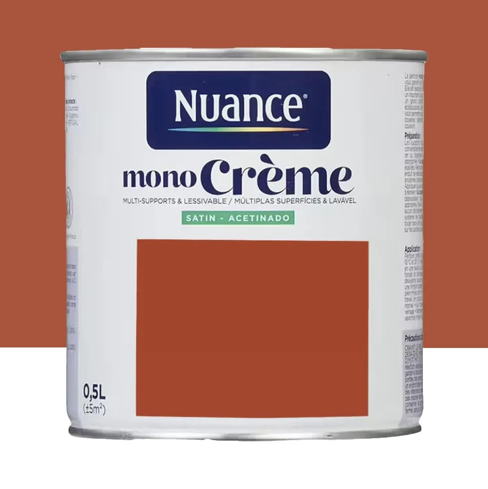 Peinture multi-supports NUANCE MonoCrème Satin Poisson rouge