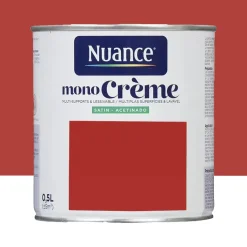 Peinture multi-supports NUANCE MonoCrème Satin Scarlette