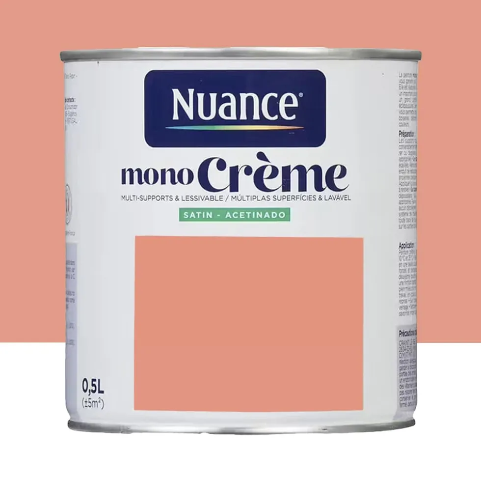 Peinture multi-supports NUANCE MonoCrème Satin Flamant