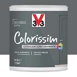 Peinture Multi-supports V33 Colorissim Satin Gris Ardoise