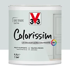 Peinture Multi-supports V33 Colorissim Satin Gris tendre