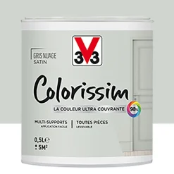Peinture Multi-supports V33 Colorissim Satin Gris nuage
