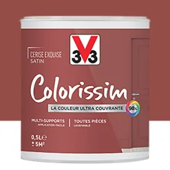 Peinture Multi-supports V33 Colorissim Satin Cerise exquise
