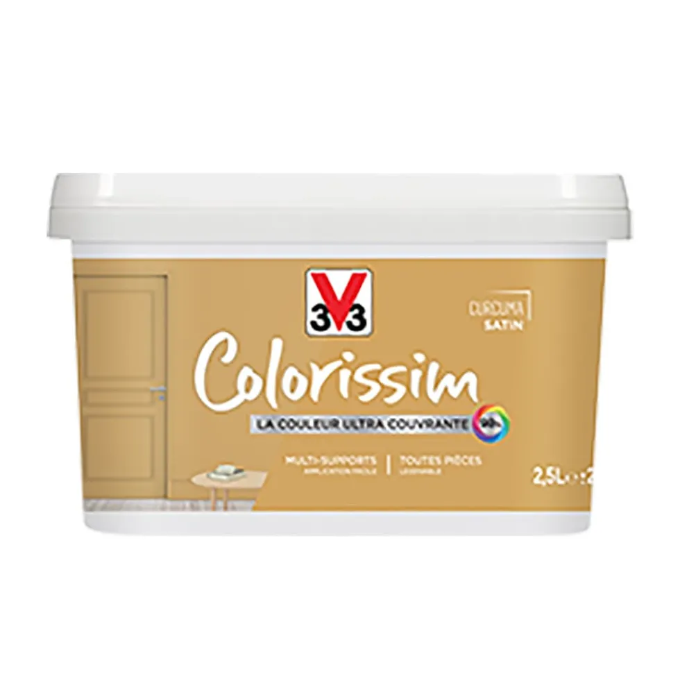 Peinture Multi-supports V33 Colorissim Satin Curcuma
