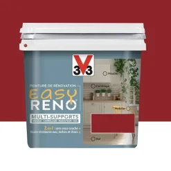 Peinture Multi-Supports V33 Easy Réno Rouge persan