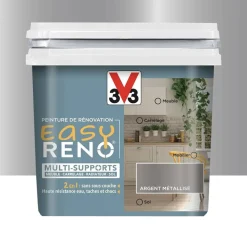 Peinture Multi-Supports V33 Easy Réno Argent