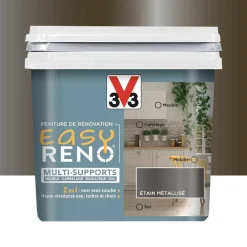 Peinture Multi-Supports V33 Easy Réno Etain