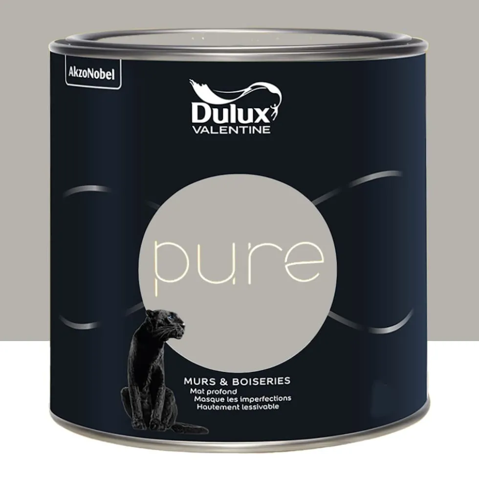 Peinture murs & boiseries Dulux Valentine Pure Flanelle