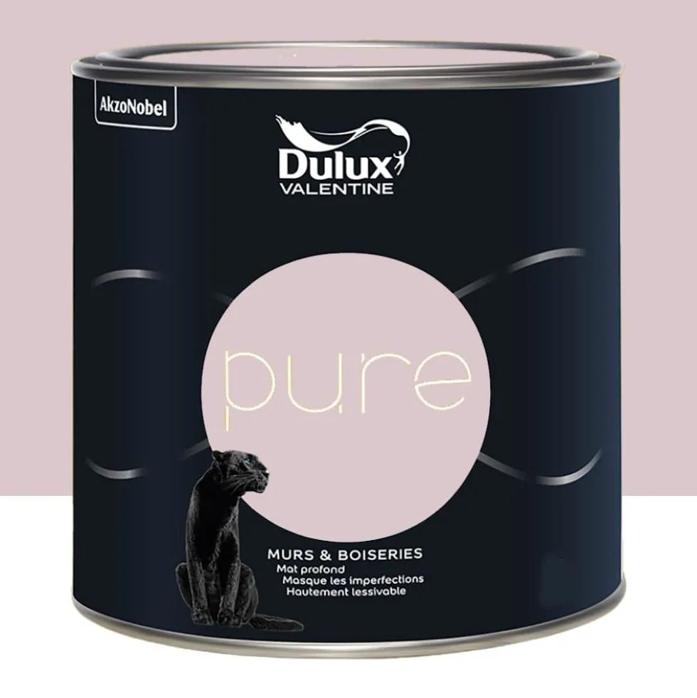 Peinture murs & boiseries Dulux Valentine Pure Rose