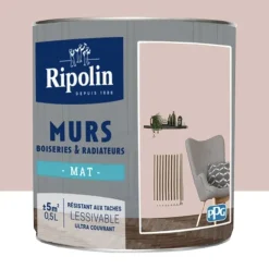 Peinture Murs, Boiseries, Radiateurs RIPOLIN Mat Beige Bauxite