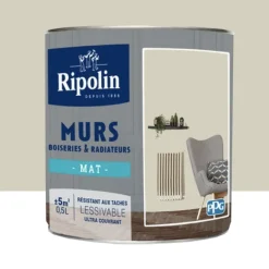 Peinture Murs, Boiseries & Radiateurs RIPOLIN Vert laurier Mat