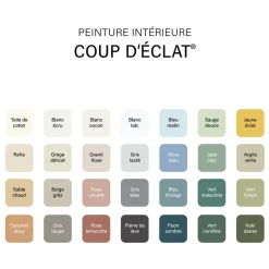 Peinture murs & plafonds V33 Coup d'éclat Bleu matin