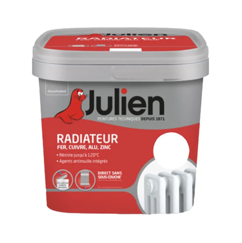Peinture Radiateur Julien Brillant Blanc