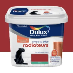 Peinture Radiateurs Dulux Valentine Simple & Déco Rouge
