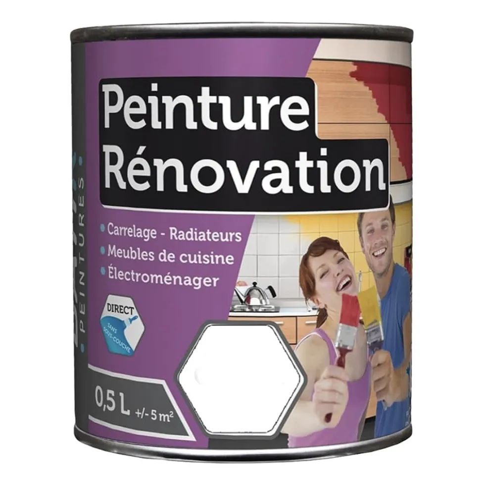 Peinture Rénovation pour cuisine BÂTIR Blanc