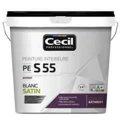 Peinture satinée CÉCIL PE S55 Blanc