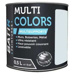 Peintures BÂTIR Multi Colors Mat Poudré Bleu granite