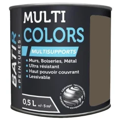 Peintures BÂTIR Multi Colors Mat Poudré Brun doré