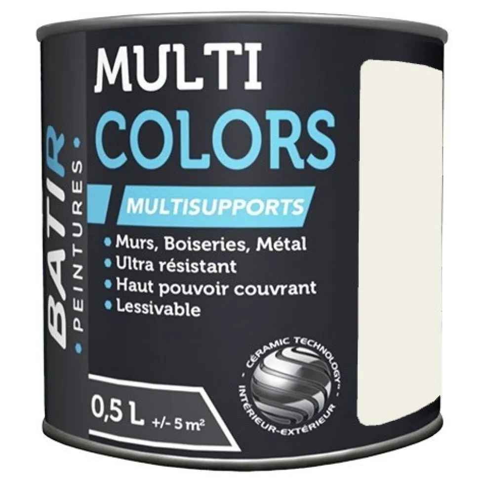 Peintures BÂTIR Multi Colors Mat Poudré Beige nature
