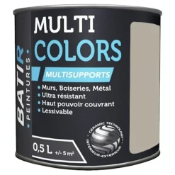 Peintures Multi Colors BÂTIR Satin Soyeux Brun hiver