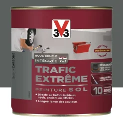 Peinture Sol Résine V33 Trafic Extrême Carbone