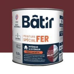 Peinture Spécial Fer BÂTIR Rouge Basque brillant