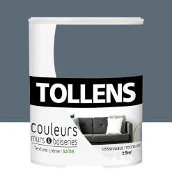Peinture TOLLENS Couleurs Murs & Boiseries Satin Gris création