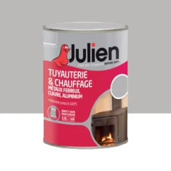 Peinture Tuyauterie & chauffage Julien Satin Aluminium