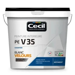 Peinture velours CÉCIL PE V35 Blanc 15L