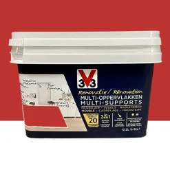 Peinture V33 Rénovation Multi-Supports Rouge caprice