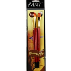 Pochette de 3 pinceaux d'art AMT (PDPI)
