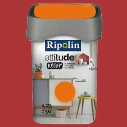 RIPOLIN Peinture Attitude Récup' Rouge coquelicot satin 0,75L