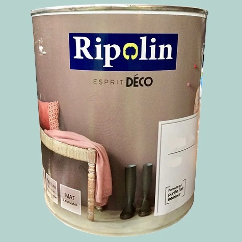 RIPOLIN Peinture Esprit Déco Bleu dragée Mat