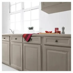 Rénovation Meubles Cuisine V33(Bois vernis-Mélaminés-Carrelage) Taupe brillant