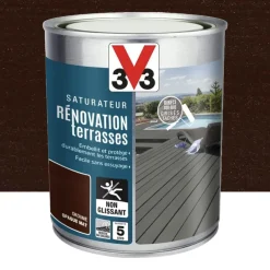 Saturateur V33 Rénovation terrasses Okoumé