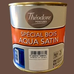 Théodore Peintures Spécial Bois Aqua satin Ton bois