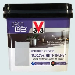 V33 Déco LAB Peinture Cuisine 100% Anti-Tâche Galet