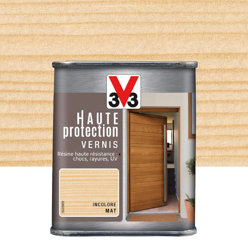 Vernis bois V33 Haute Protection Incolore mat