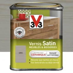 Vernis V33 Meubles et Boiseries Satin Gris