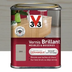 Vernis V33 Meubles et Boiseries Brillant Gris