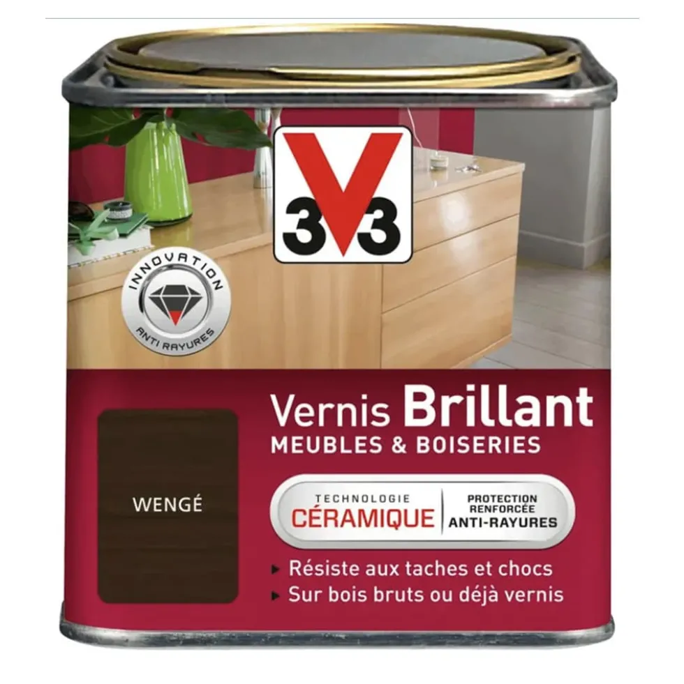 Vernis V33 Meubles et Boiseries Brillant Wengé