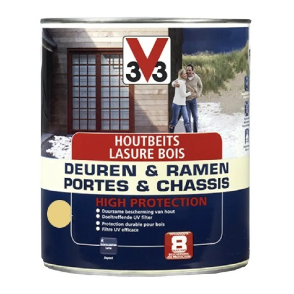 V33 Lasure Portes et chassis 8ans High Protection Incolore
