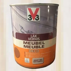 V33 Vernis Meuble Déco Blanc Satin