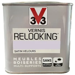 V33 Vernis Relooking Guimauve Satin Velours