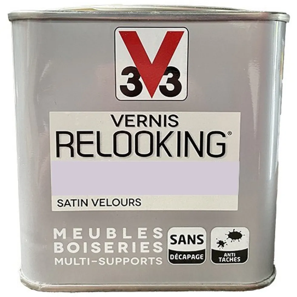 V33 Vernis Relooking Guimauve Satin Velours